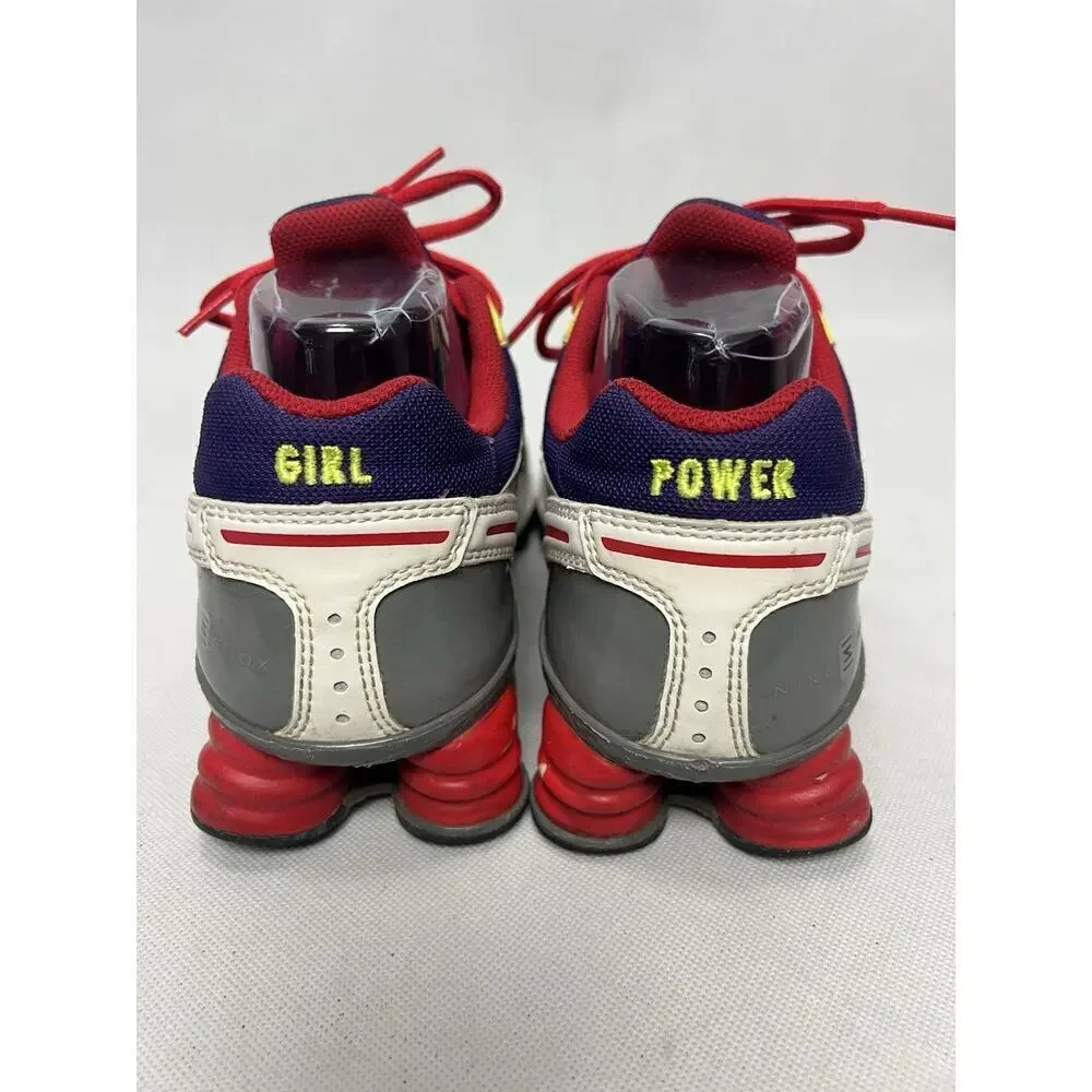 Nike ID Shox Shoes Womens Size 9.5 purp/red/yel. 898281-992
